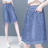 Women's High-Waisted Loose Denim Shorts: Trendy Summer Fashion