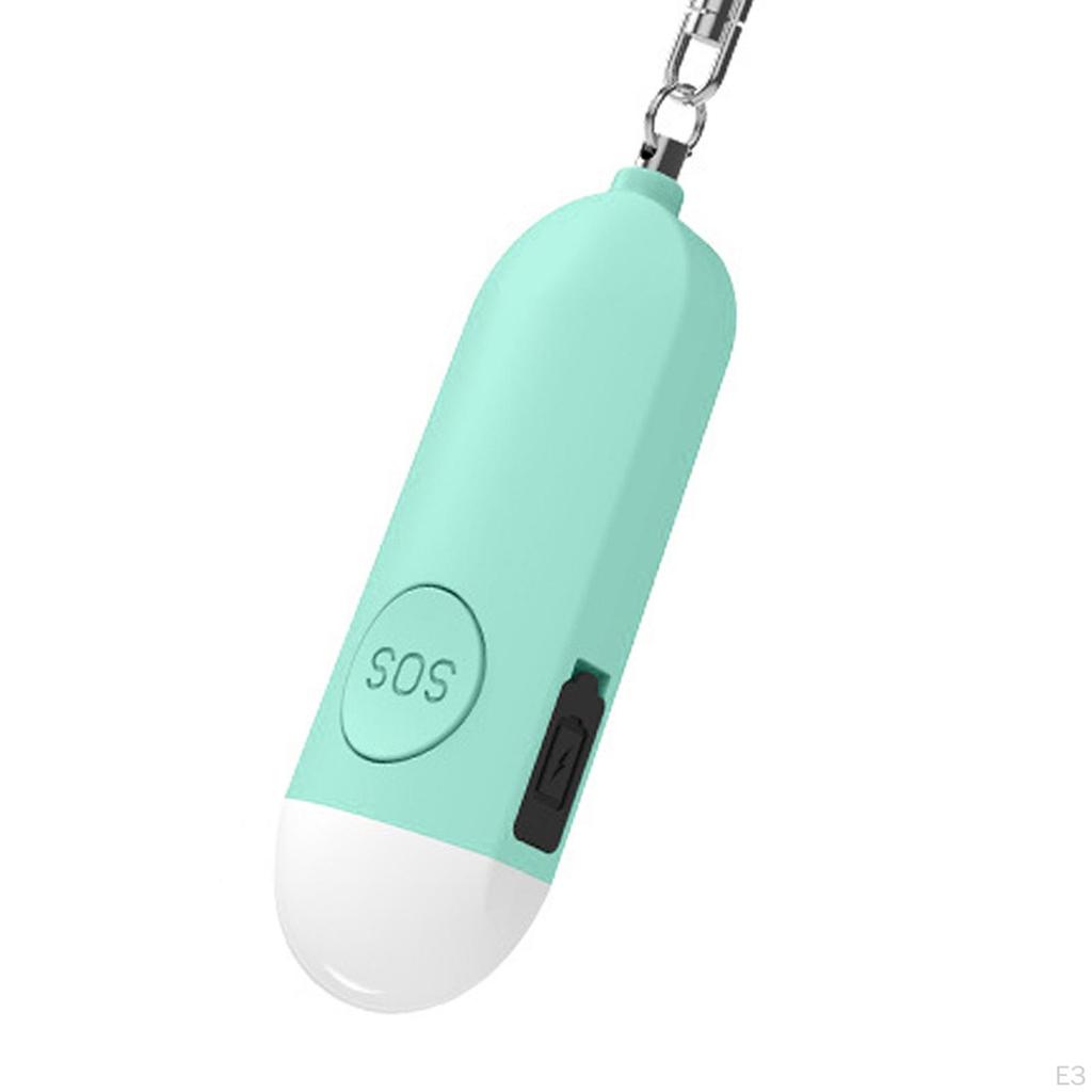 Portable Self Defend Alarms Keychain Rechargeable for Walkers Kids