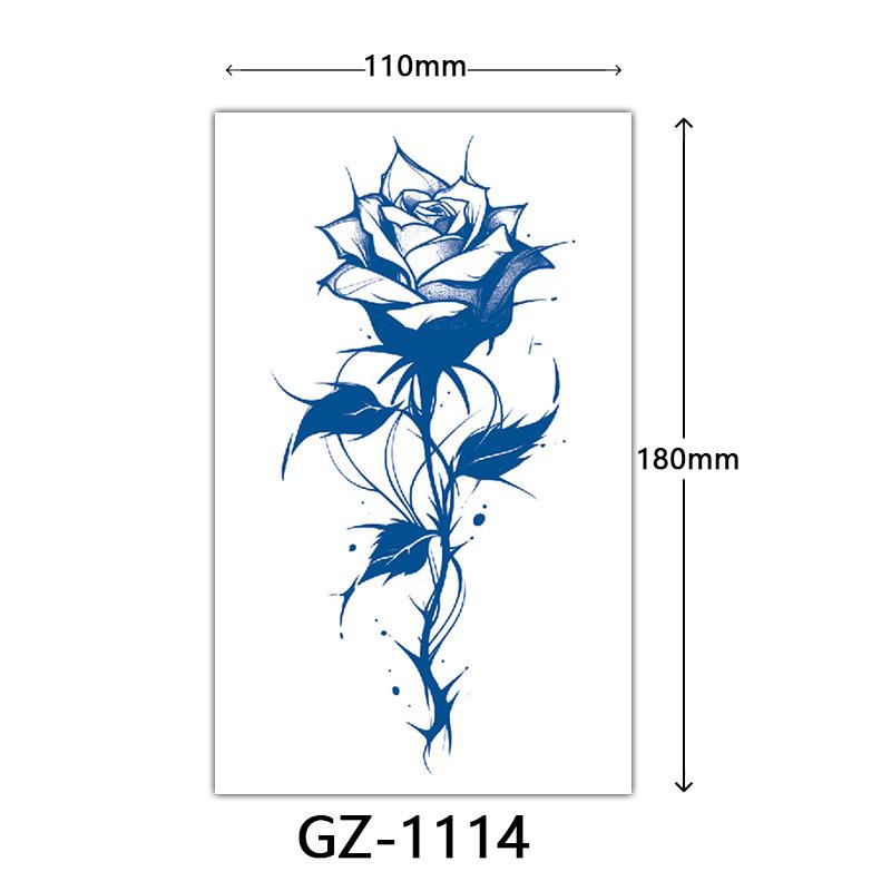 Juice Tattoo Stickers, Herbal Tattoo Stickers, Semi-Permanent English Letter Tattoo Stickers Tattoo