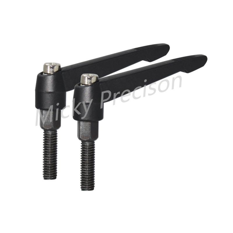 1Pcs  Adjustable Handle Clamp Levers Thread Knob M4 M5 M6 M8 M10 Length 10-50mm