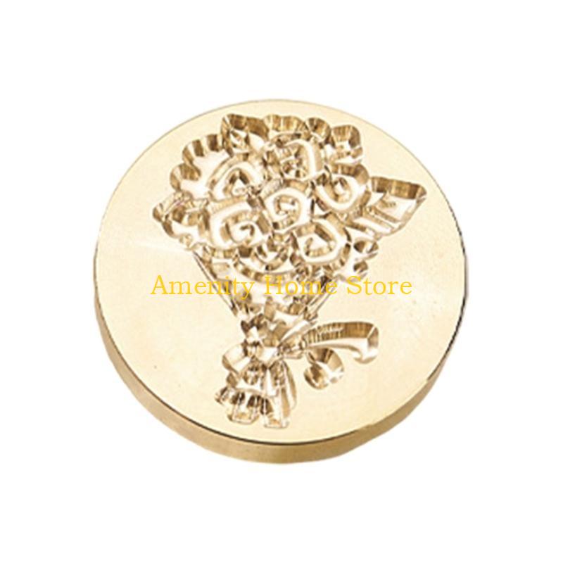 F26C Wedding Theme Wax Seal Stamp Head Replacement for Wedding Invitations Envelope