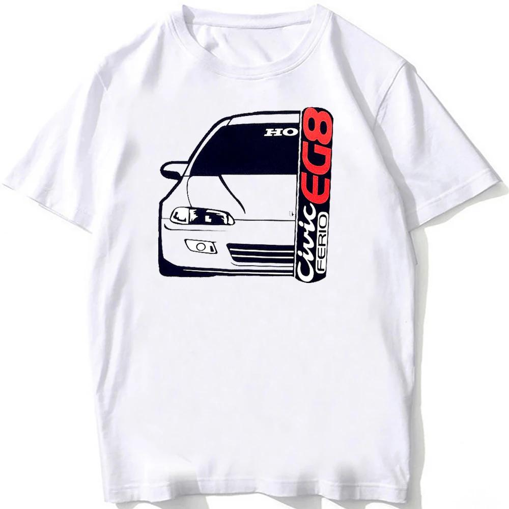 New Summer Men Short Sleeve JDM INLANDSMARKT T-Shirt Civic Type R i-Vtec Car Interior Classic T shirts Boy Casual White Tees
