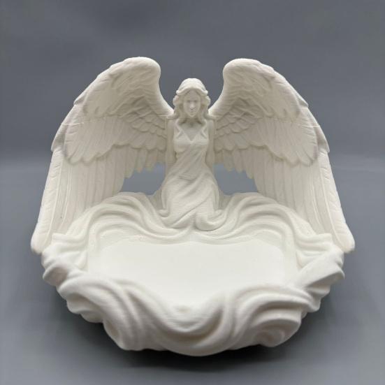 Jewelry Tray Angel Wings Decorative Storage Tray Multi-Purpose Perfume Storage Tray for Rings Earrings Bracelets Keys Crystal Balls