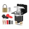 CNSPEED 1500A Heavy Duty Battery Kill Switch Kit With Lock  Bracket Cutter Disconnecter Isolator For RV Camper Van Truck Boat