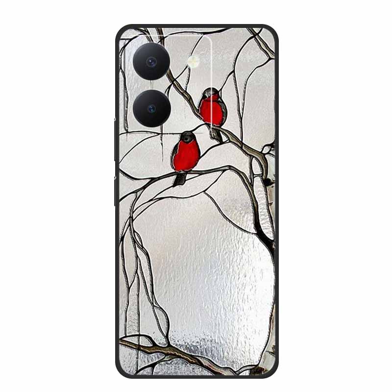 3D Emboss Case For Vivo Y27s Phone Case Relief Black Silicone Soft Back Cover Coque Funda For Vivo Y27s Case Y 27 s Capas 6.64"