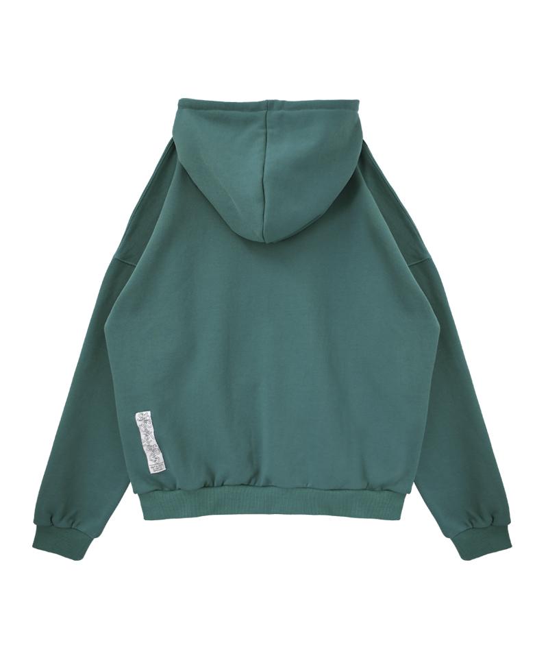Skull Print Hoodie - Mint Green