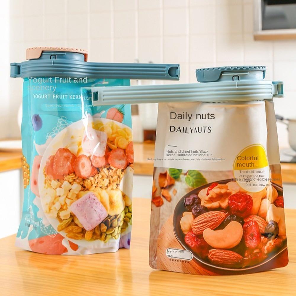 New Kitchen Gadgets Food Storage Bag Clip Multipurpose Moisture-proof Sealing Clip with Cap Bag Clip Home