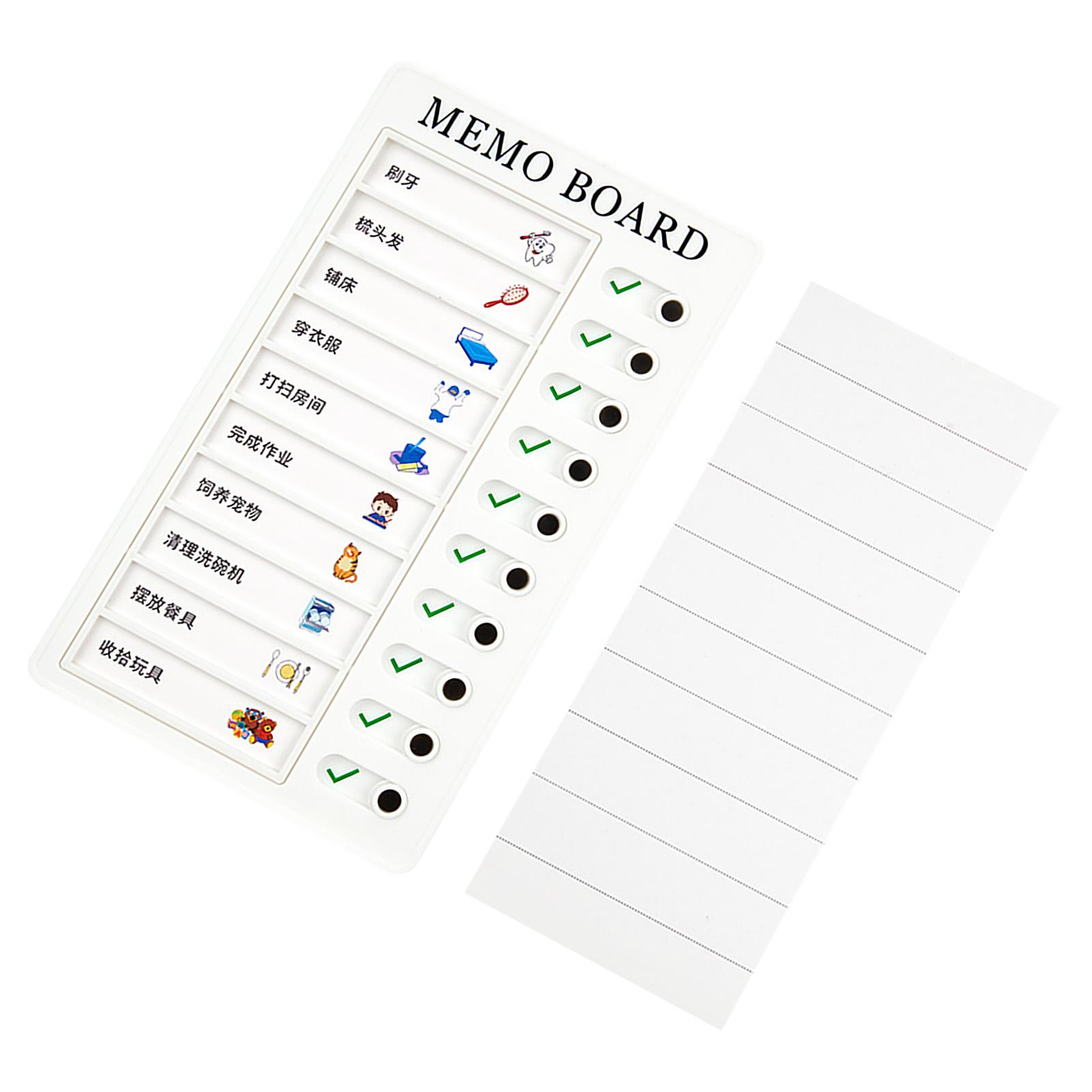 

Доска-чеклист для детей Сделай сам Разумная организация Портативный чеклист домашних дел со сменной бумагой