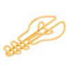 100pcs Plastic-coated Metal Cute Paper Clips Yellow/Pink Office Paper Clips  Wedding Decoration