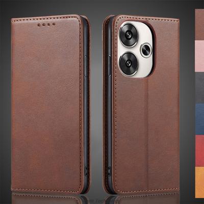Magnetic Attraction Leather Case for Xiaomi POCOPHONE POCO F6 Holster Flip Cover Case Wallet Phone Bags Fundas Coque