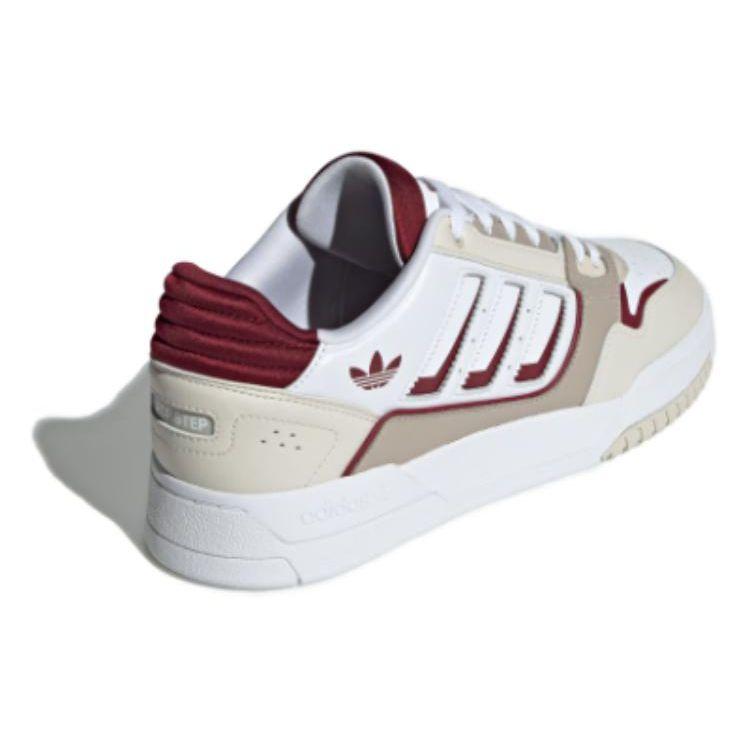 Adidas Originals Drop Step 2.0 Low Comfortable Versatile Simple Low-Top Skate Shoes Unisex Sneakers White Gray Red IG4335