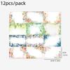 60Pcs Floral Labels Stickers Self-Adhesive Name Note Tags For Envelope Journaling School Office Wedding Party Decoration