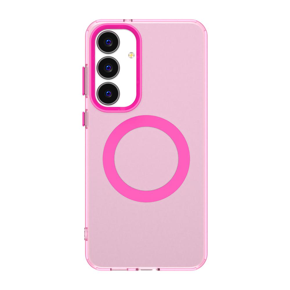 For Samsung Galaxy S25 FE 5G Case Magsafe Translucent Matte Magnetic Case For Galaxy S25FE Wireless Charging Candy Color Cover