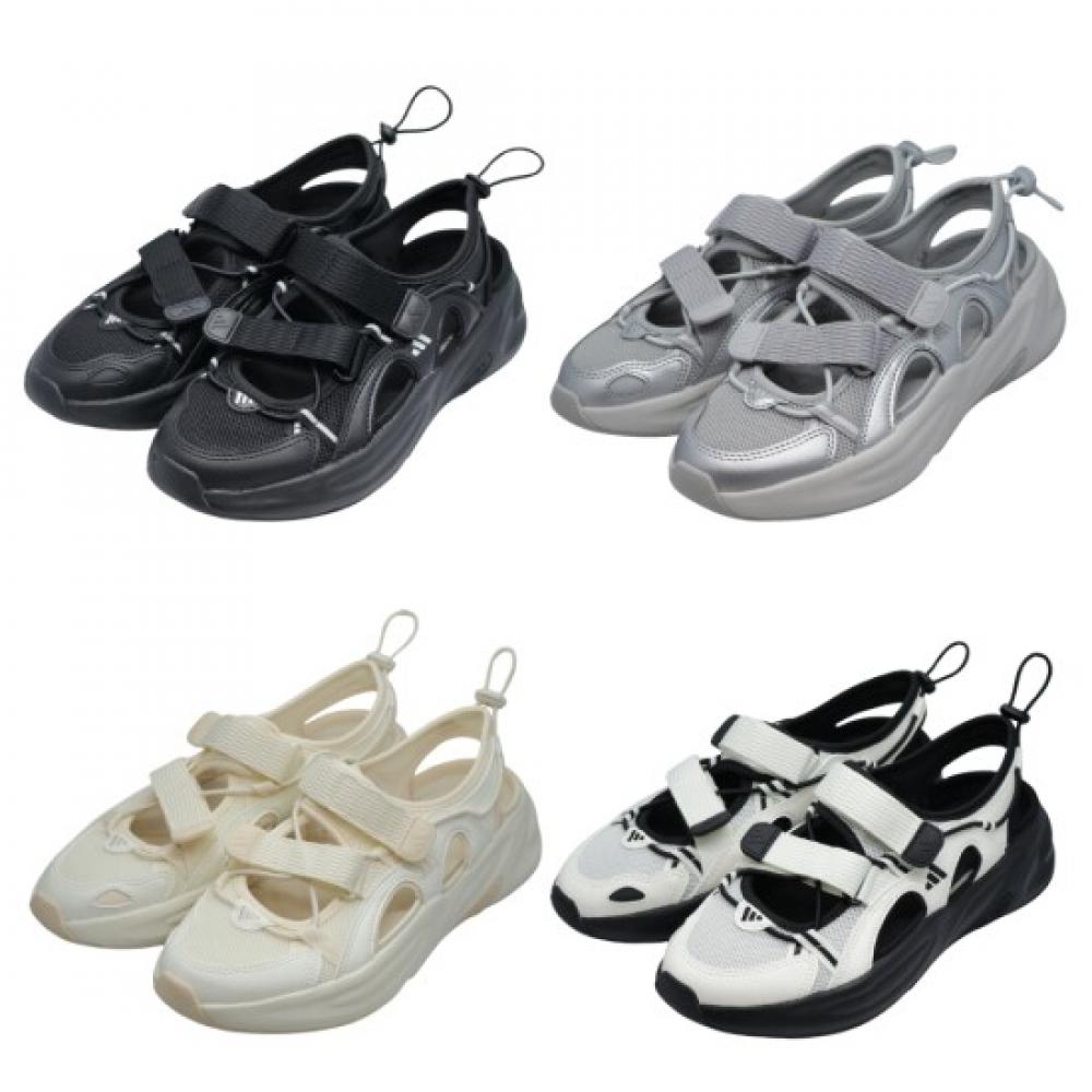 Adidas Ozwave Sandal Women Summer Mesh Cushion Black Silver White