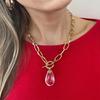 Lightweight Elegant Acrylic Drop Pendant Necklace E Comfortable Clavicle Chain Accessories for Everyday Use