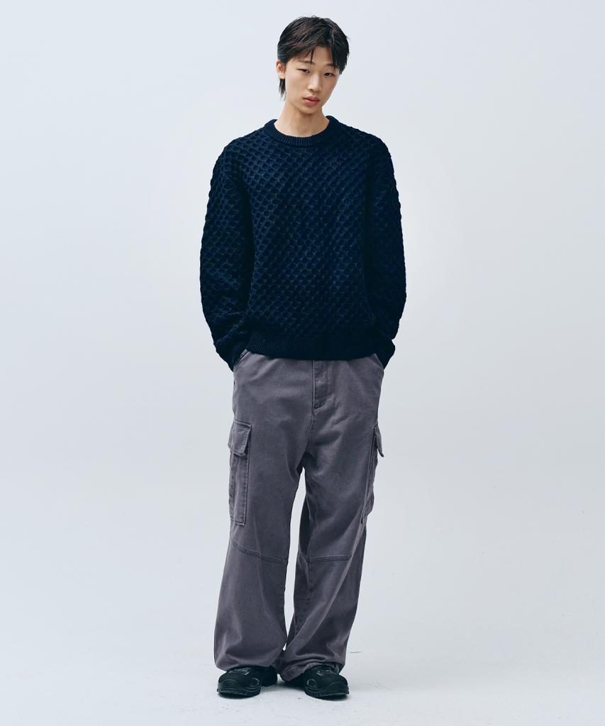 INTEMPOMOOD Nutty Cargo String Pants_Dark Purple