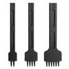 Leather Stitching Punch Set Of 3 Pieces 4Mm, 2/4/6 Prong Lacing Hole Punch Leather Sewing Chisel