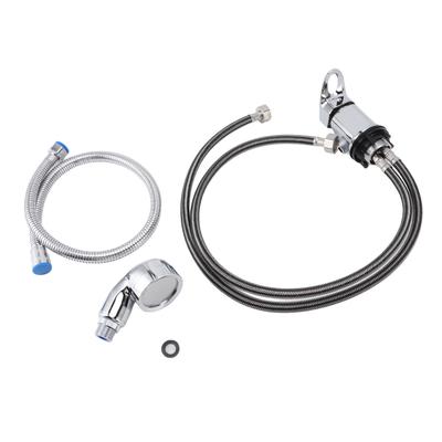 Shampoo Bowl Faucet Kit Cold and Hot Water Mixing Valve Handheld Hair Washing Sprayer 70cm Hose for