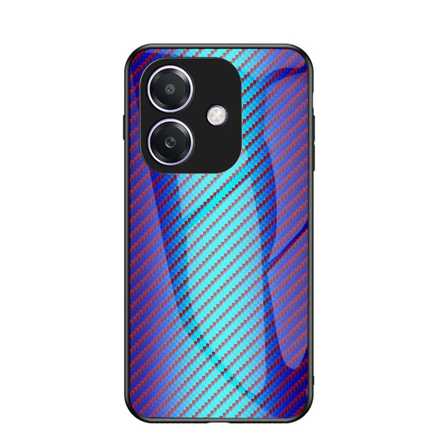 Colorful Tempered Glass Case For Vivo Y72 Y52 5G Y19S Realme 6 8 10 14 Pro XT C30 C3 C63 C61 C75 C31 OPPO A53 A52 A72 Reno 13 Stripe Back Phone Cover
