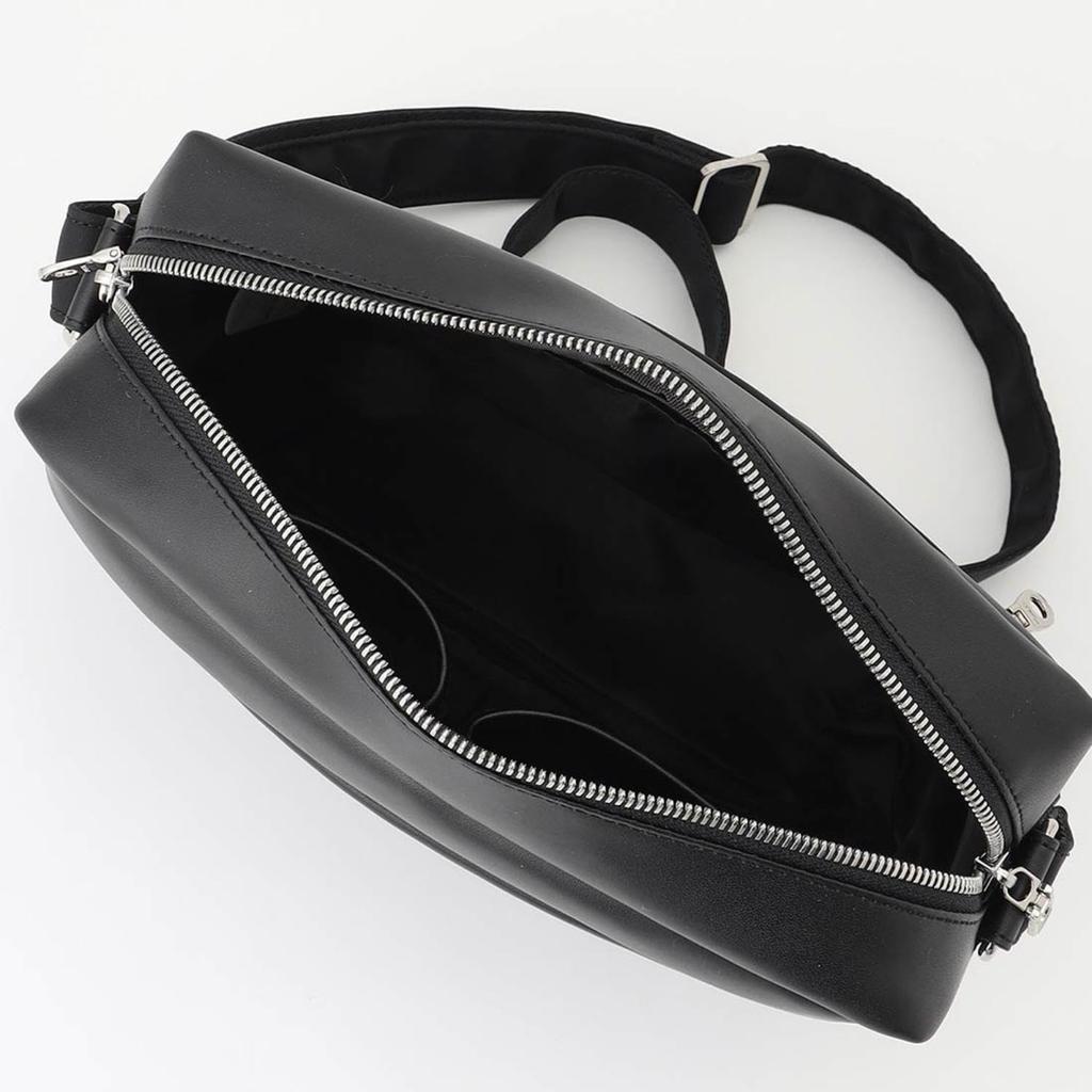 Isaac Block Muster Schultertasche 2004602 Schwarz (10)