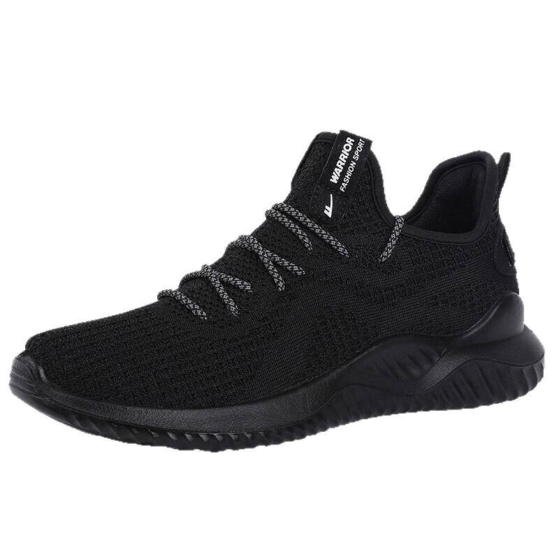 Men's summer breathable casual shoes Men's lightweight running shoes Flying woven men's shoes
