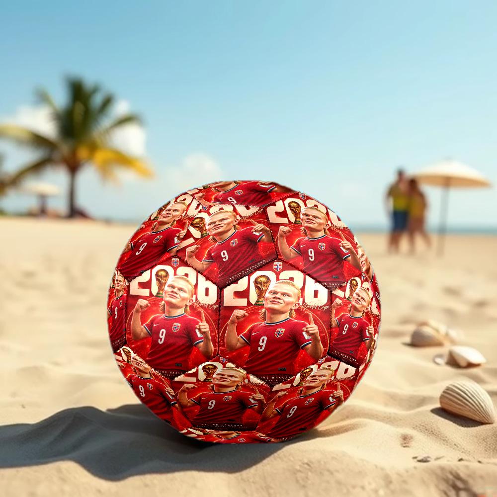 Erling Haaland Taglia 5 Pallone da Calcio Pallone da Calcio ad Alta Elasticità Per Competizioni all'Aperto Allenamento Quotidiano Gioco