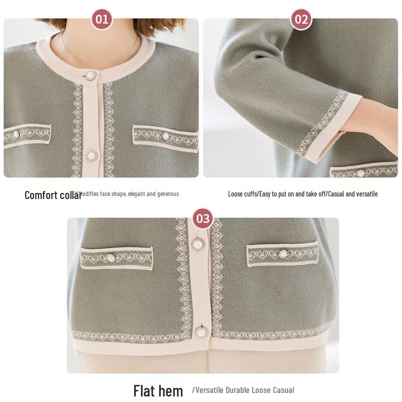 Jianhu Women's Elegant Casual Cardigan Top