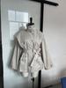 In Stock - New Elegant Khaki Autumn Trench Coat with Stand-Up Collar & Belted Waist