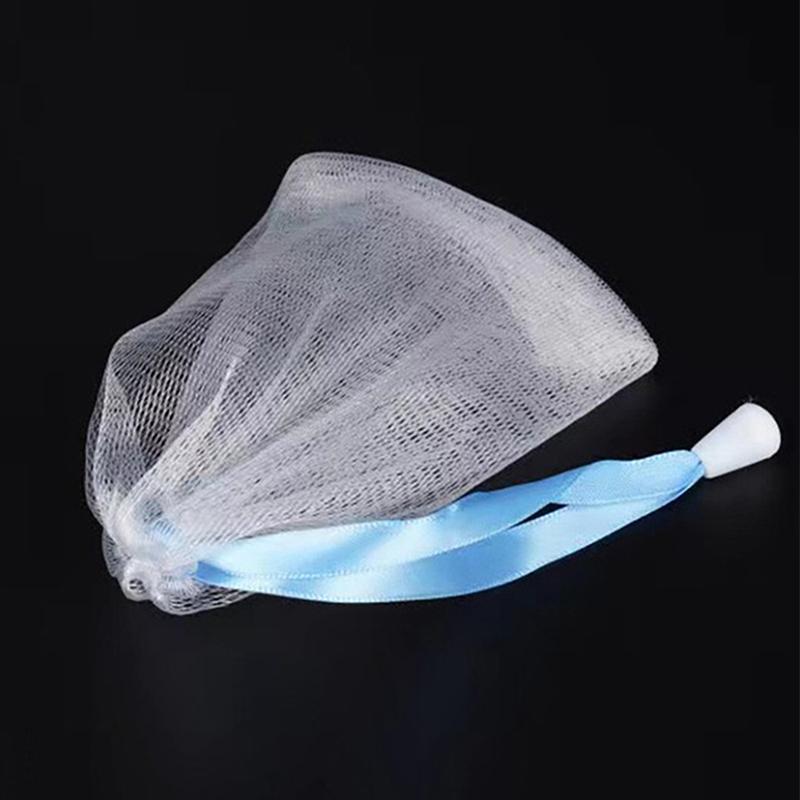 10/20Pcs Bubble Foaming Net Bathing Soap Bubble Net Facial Care Cleaning Assistant Tool Portable Body Wash Net Bag Bathroom Tool
