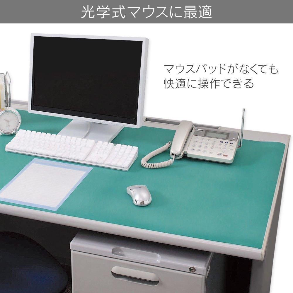 IRIS OHYAMA Schreibtischunterlage Breite 99 x Tiefe 69cm Natur/Grün DMT-9969PZ