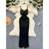 Lightly Mature Elegant Adult Lady Like Woman High-End Dress Female the Dinner Party Camisole Gown Sexy Lace Silm Bodycon Dress