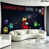 Among Us Wall Tapestry Aesthetic Wall Hanging Printed Fabric Blanket Decorative Tapestries for Bedroom Living Room Home Decor
