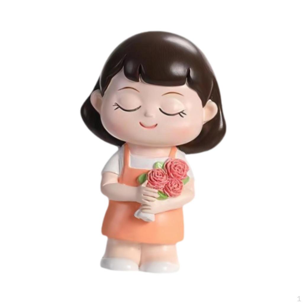 Maman Miniature Figurine Doll of Office Ornament Art Artisanat Small Statue Cake Topper for The