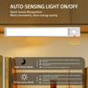 Under Cabinet Lighting Motion Sensor Lamp Wireless 2200mAh USB Rechargeable Closet Lights Adhesive 3 Levels Dimmable