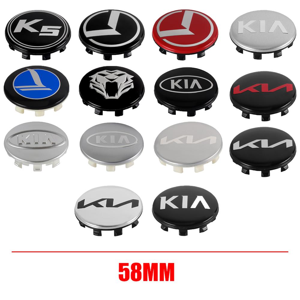AABJC1 4pcs For Kia Sportage Ceed Rio Cerato Sorento Soul Picanto K5 Auto Accessories Car Wheel Center Hub Cap Wheel Center Cap Cover