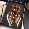 New Dot Pattern Silk Scarf Neckerchief Women's 70X70cm Square Kerchief Purse Luxury Scarf for Women Designer Silk Headscarf