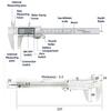 Metal Caliper Digital Pachometer Professional Vernier Caliber Measuring Tools Woodworking Thickness Gauge Depth Electronic Ruler