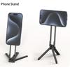 Foldable Alloy Phone Tripod Carabiner Mounted, with Adjustable Ring Magnetic Buckle , Portable Dual-sided Magnetic Phone Holder
