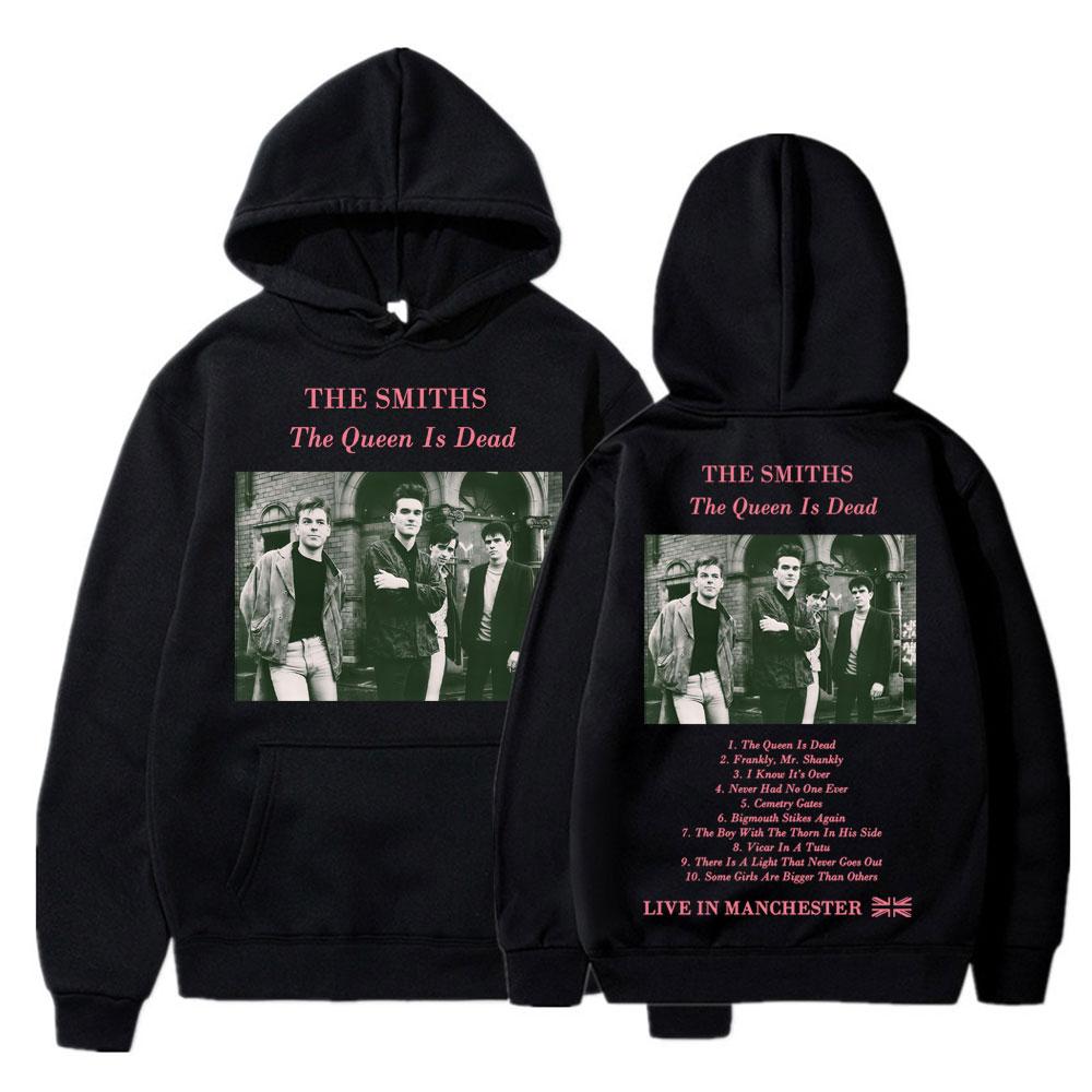 Rock Band The Smiths The Queen Is Dead Hoodie 1980 Morrissey Gothic Vintage Harajuku Sweatshirt Men Women Fleece Loose Pullover