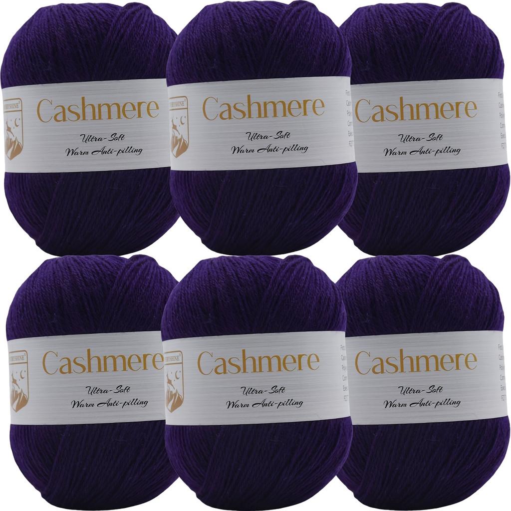 6pcs Cashmere Yarn Set, Ultra-Soft Polyester Blend, 300g/10.58oz Total, for DIY Crochet & Knitting, Warm Hand-Woven Crafts