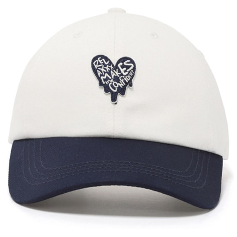 RXMC Melting Heart Two Tone Ball Cap_WHITE/NAVY