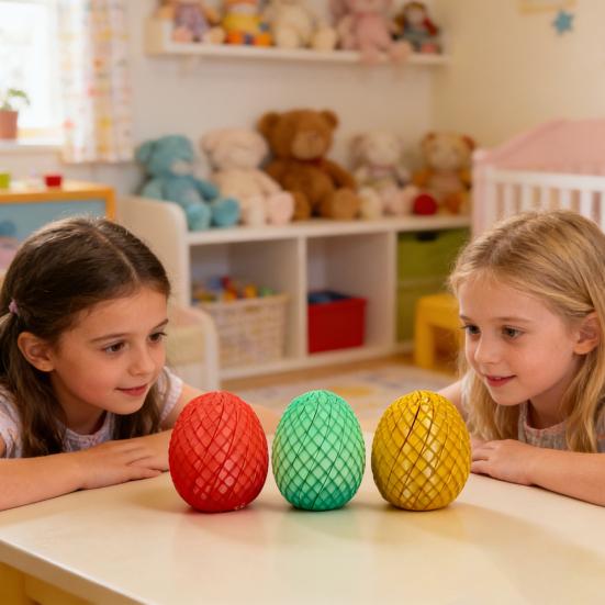 Twist Fidget Dragon Egg 3D Printed Spiral Dragon Egg Sensory Toy Rotating Stress Relief Egg Spinner for Easter Basket Stuffers
