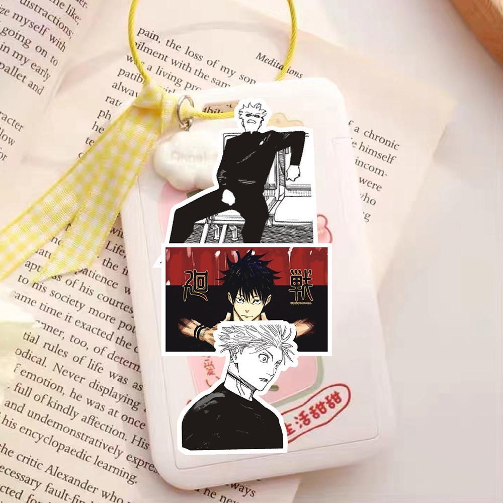 10/30/70pcs Black White Jujutsu Kaisen Stickers Cool Gojo Satoru Cartoon Decal DIY Luggage Suitcase Guitar Classic Anime Sticker