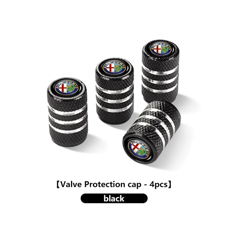 

2026 Hot Alfa Romeo Car Wheel Tire Valve Caps Tyre Rim Stem Covers Airdust Waterproof For Alfa Romeo GT Stelvio F1 Brera Volante