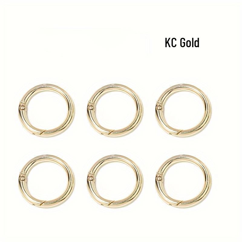 Zinc Alloy Openable Spring Ring Round Metal Buckle Pendant 20mm/2.4g