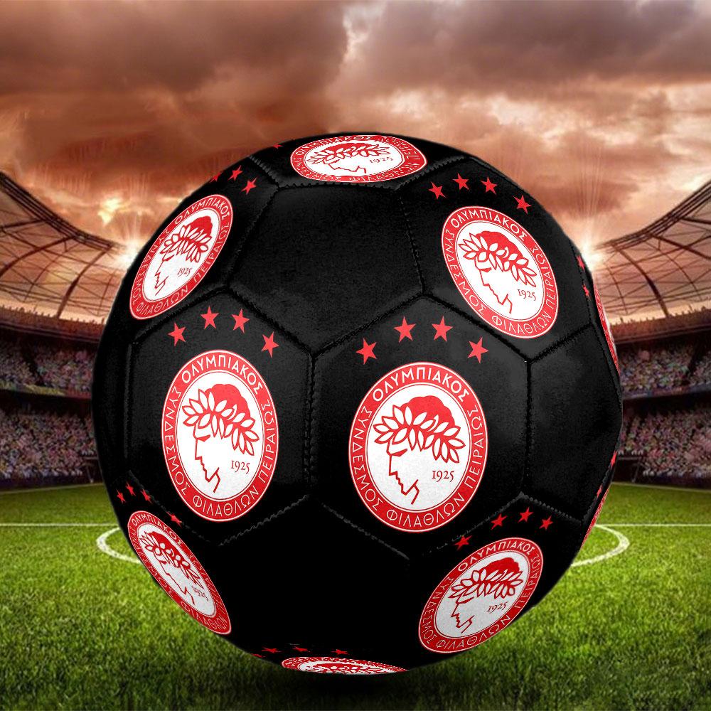 1 Stück Olympiacos Piräus Größe 5 Fußball PragHallenfußball Ball Bunt Alle Altersgruppen Maschinengenäht PVC Wettkampfbereit Langlebig Hoher Rückprall