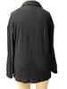 2023 Autumn/Winter Women's Plus Size V-Neck Ribbed Long Sleeve Brushed T-Shirt