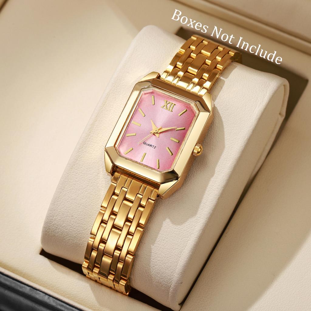 Fashion Rectangle Women Quartz Wristwatch Casual Ladies  Watches Girls Clock Reloj Mujer(Without Box)