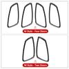 Carbon Fiber Door Pull Handle Panel Trim Frame For BMW 3 Series E90 E92 E93 320i 325i 2005-2012 Car Interior Sticker Accessories