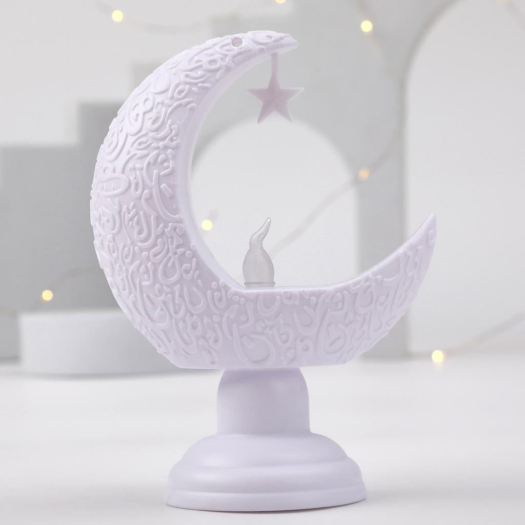 LED Moon Star Candlestick Ramadan Home Decor Candle Light Islamic Muslim Festival Party Decoration Eid Supplies 2026